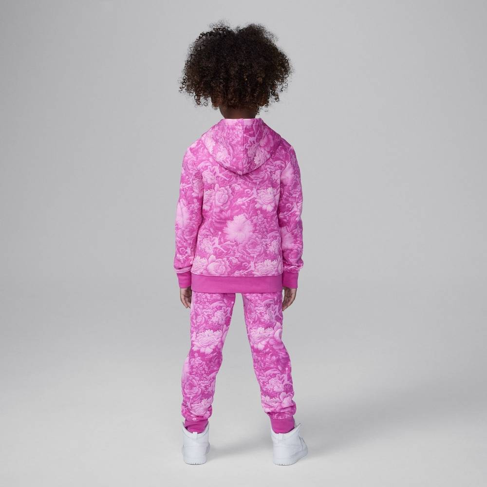 NIKE JORDAN LITTLE KIDS BRKLYN ESSENTIAL FLORAL ALL OVER PRINT PULLOVER SET