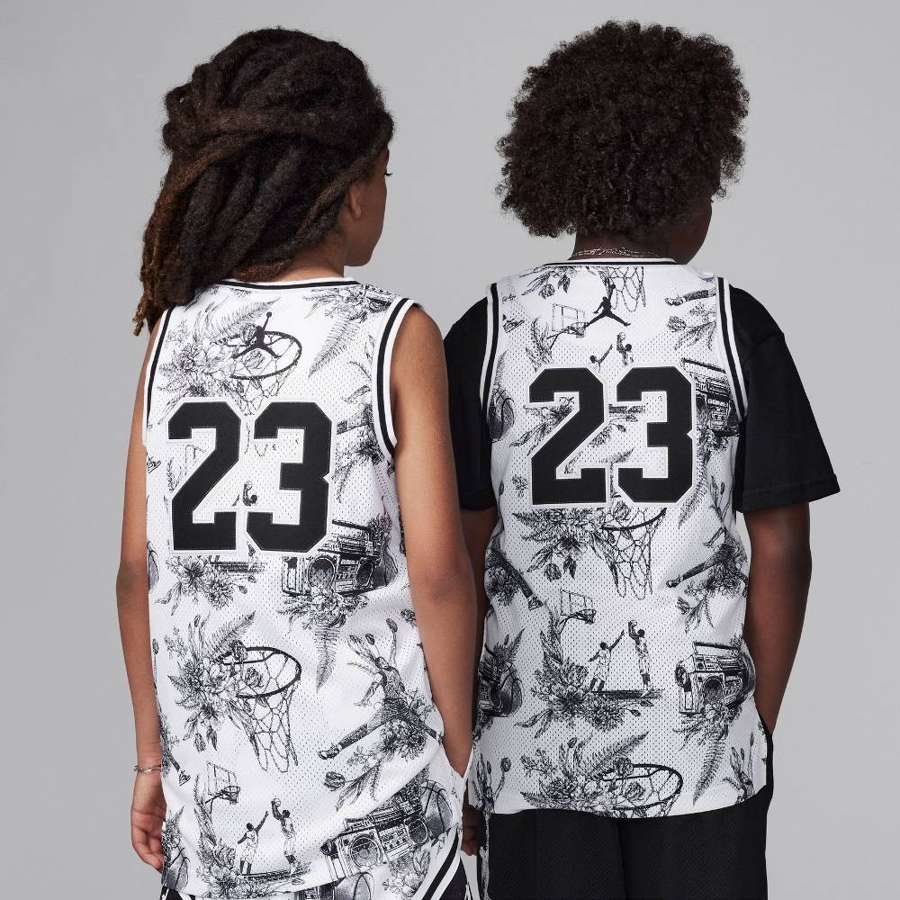 NIKE JORDAN BOYS 23 ALL OVER PRINT JERSEY