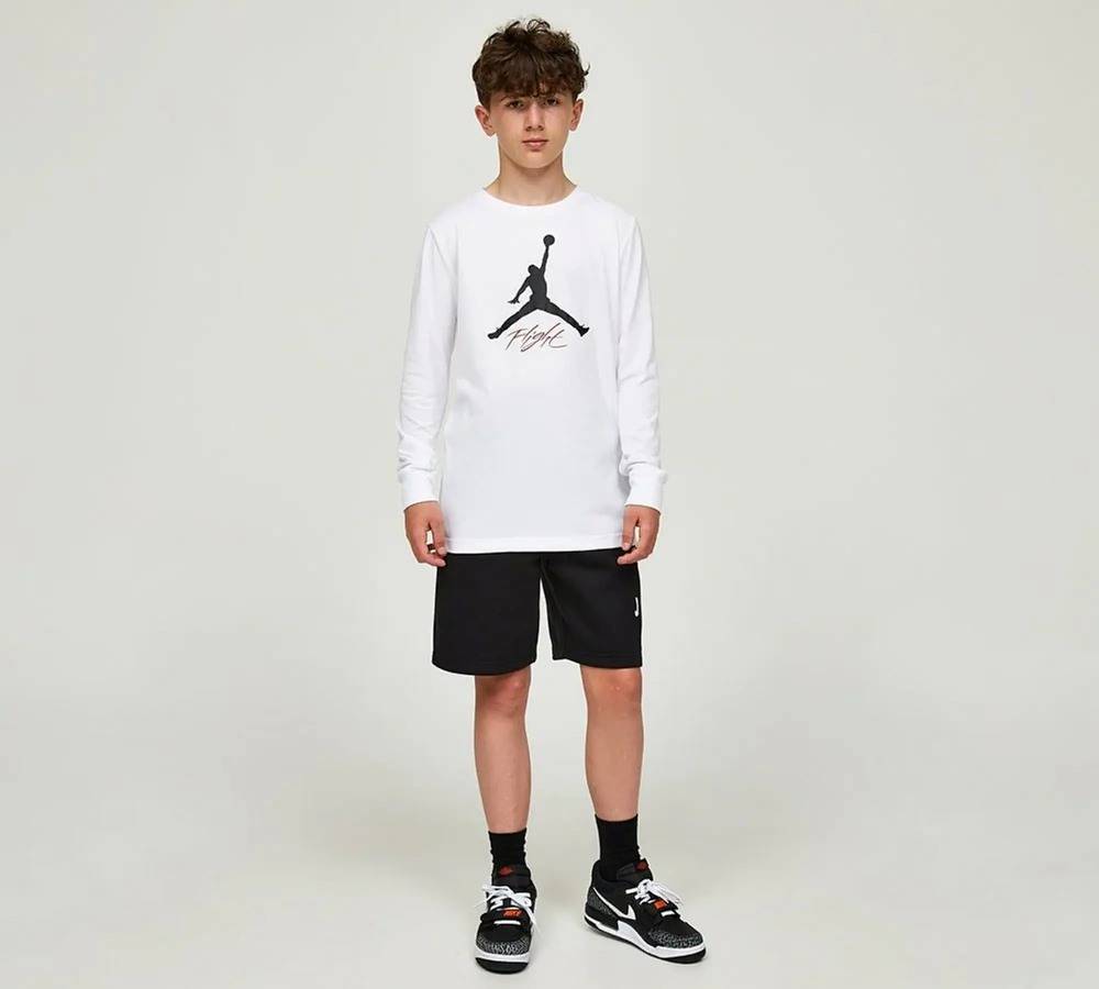 NIKE JORDAN BOYS MJ HBR SUSTAINABLE LONGSLEEVE TEE