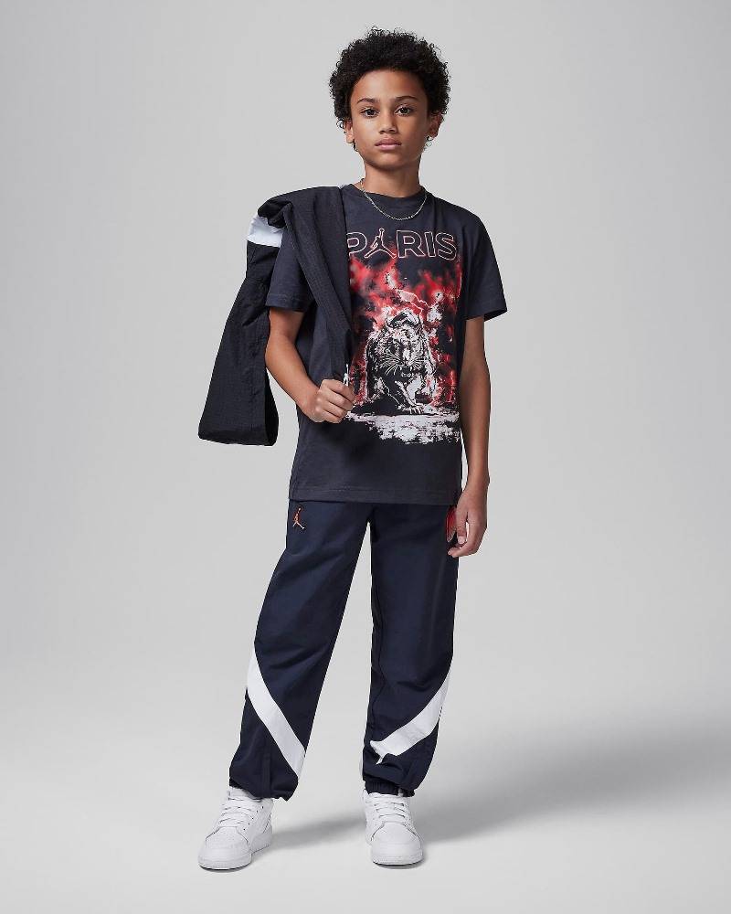 NIKE JORDAN BOYS LIGHTING PSG SHORT SLEEVE TEE