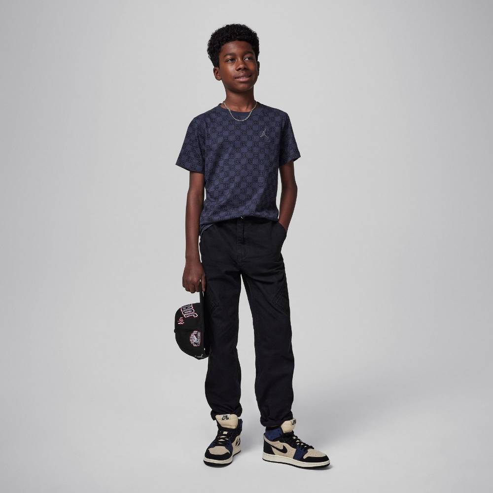 NIKE JORDAN BOYS 23 MONOGRAM ALL OVER PRINT SHORT SLEEVE TEE