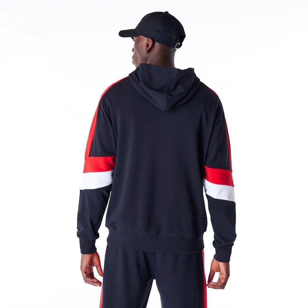 NEW ERA COLOUR BLOCK OVERSIZE HOODIE CHICAGO BULLS