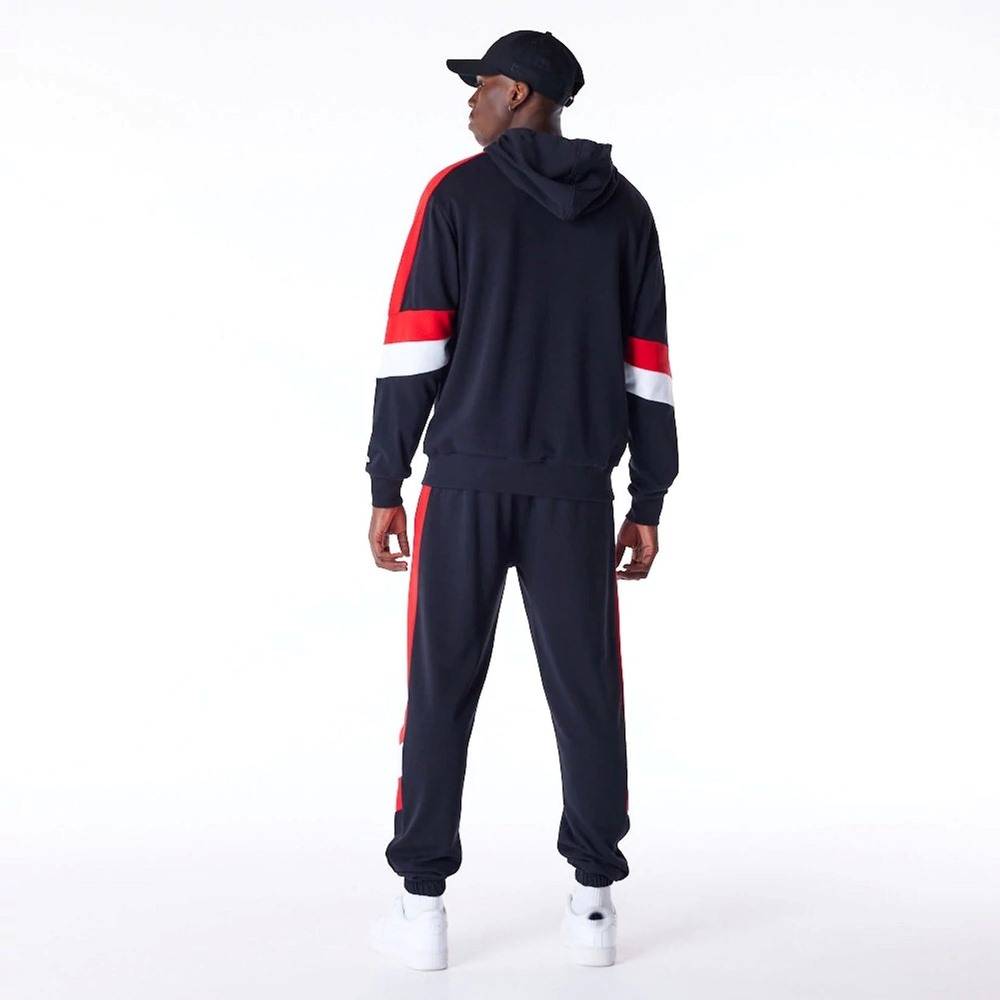 NEW ERA COLOUR BLOCK OVERSIZE HOODIE CHICAGO BULLS