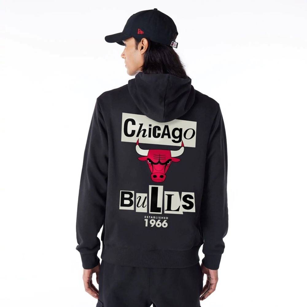 NEW ERA NEWSPAPER GRAPHIC HOODIE CHICAGO BULLS