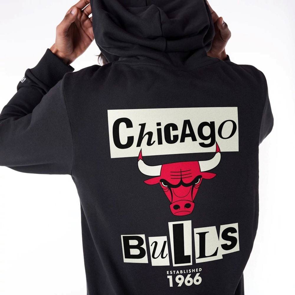 NEW ERA NEWSPAPER GRAPHIC HOODIE CHICAGO BULLS