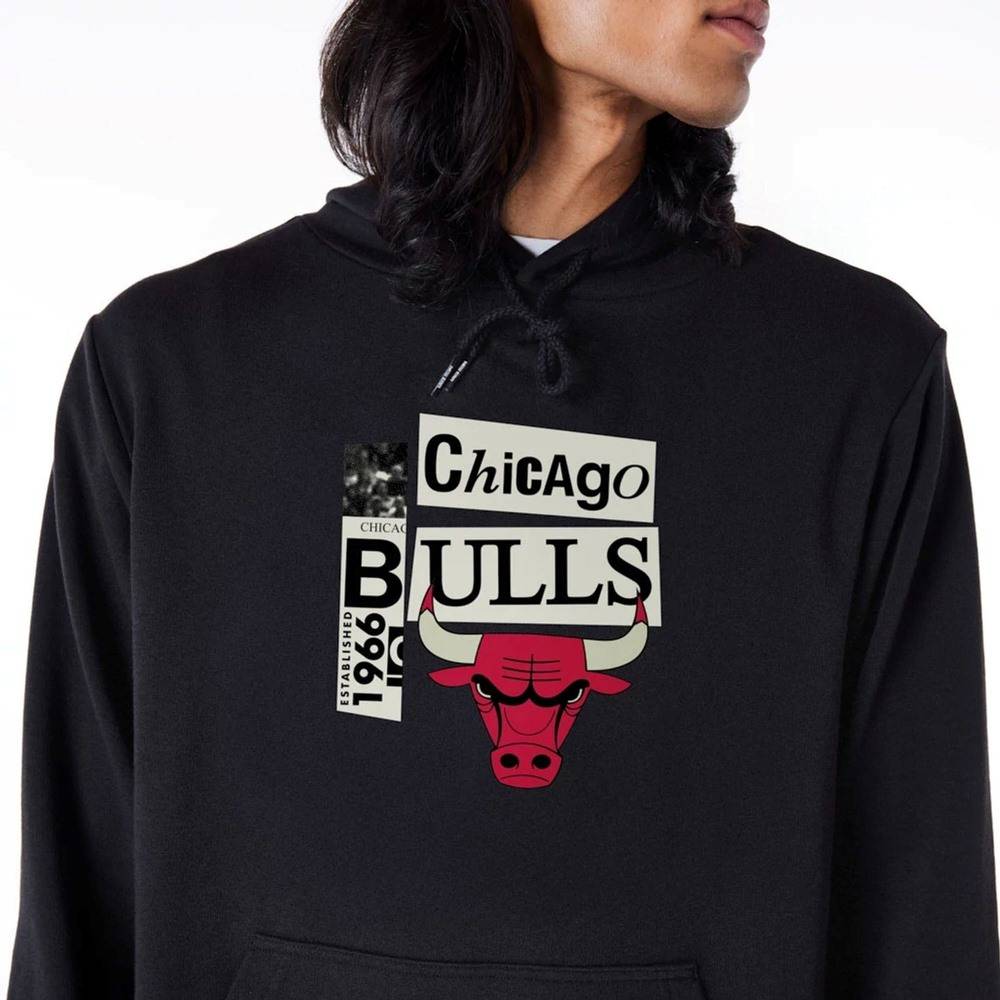 NEW ERA NEWSPAPER GRAPHIC HOODIE CHICAGO BULLS