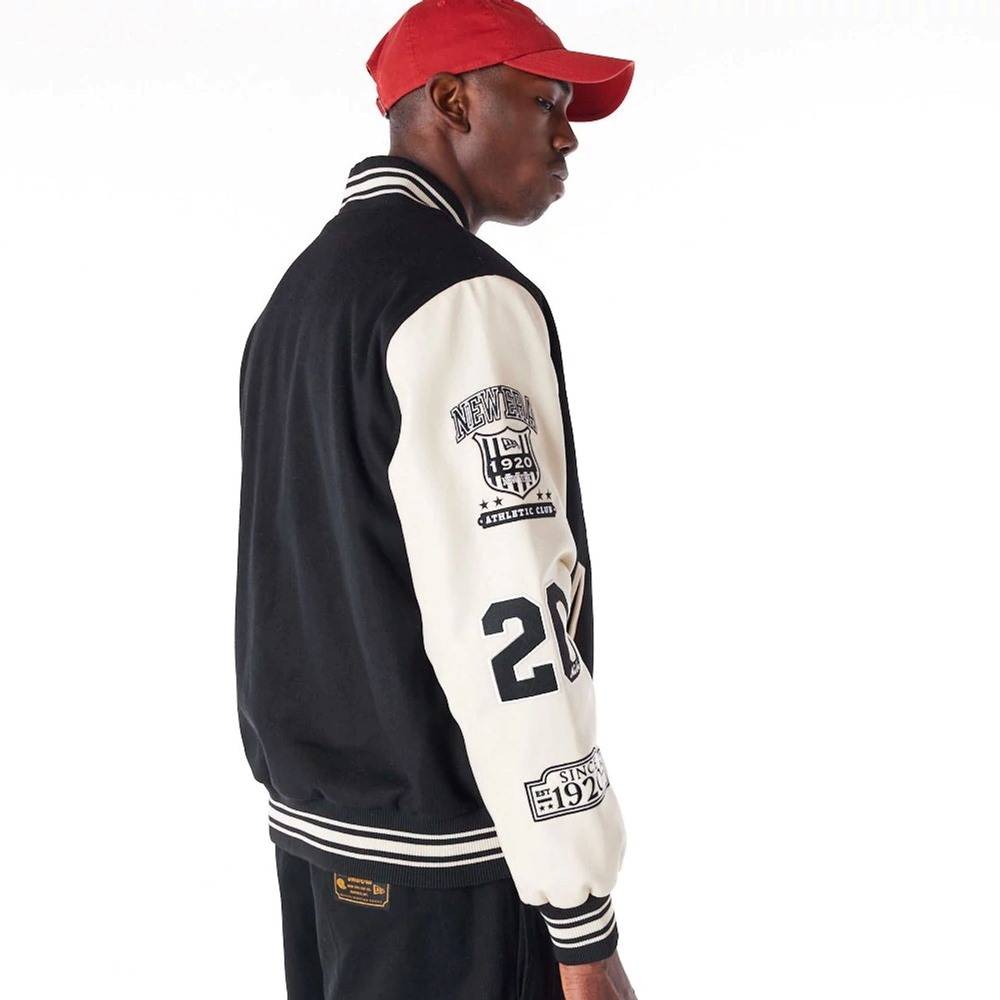NEW ERA PATCH VARSITY JACKET