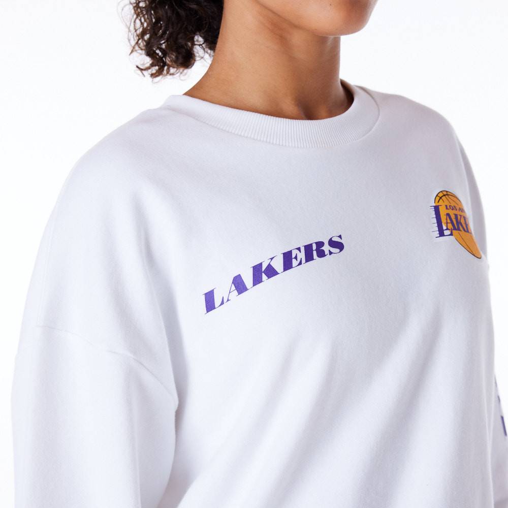 NEW ERA NBA WORDMARK CREW LOS ANGELES LAKERS