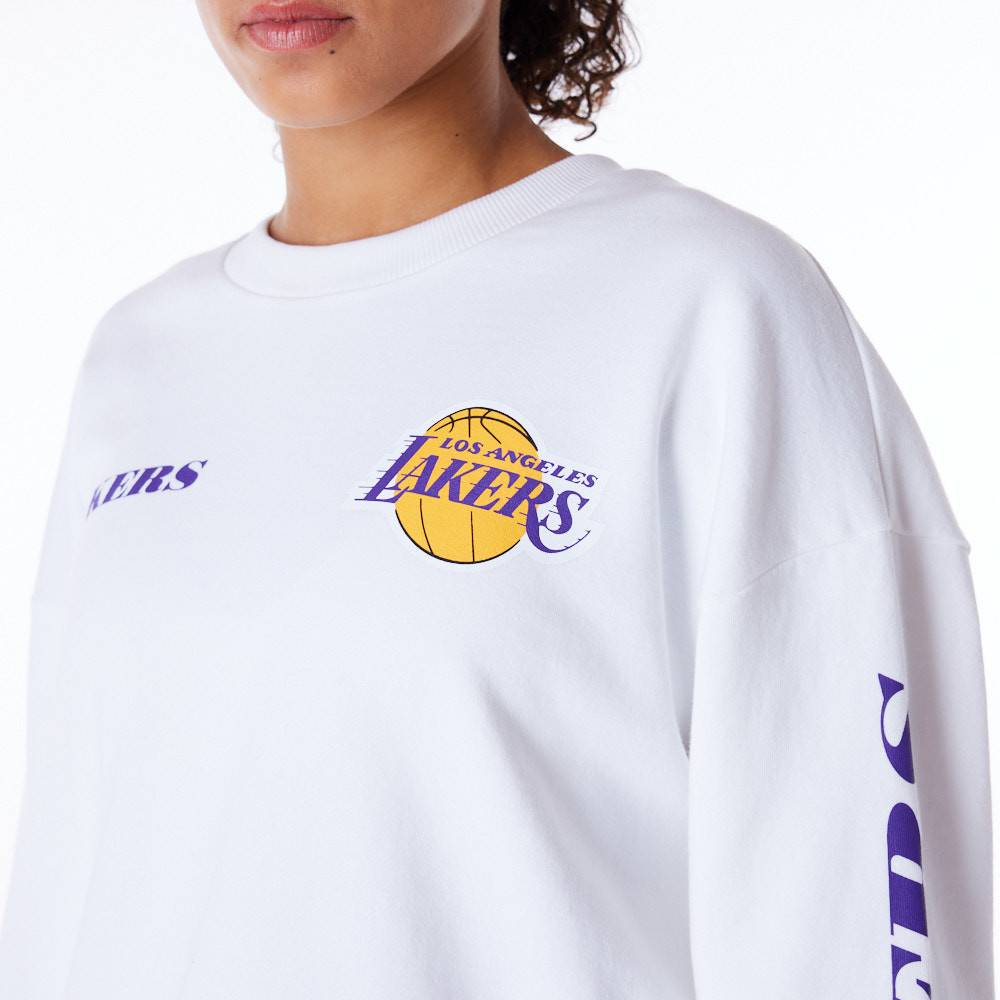 NEW ERA NBA WORDMARK CREW LOS ANGELES LAKERS