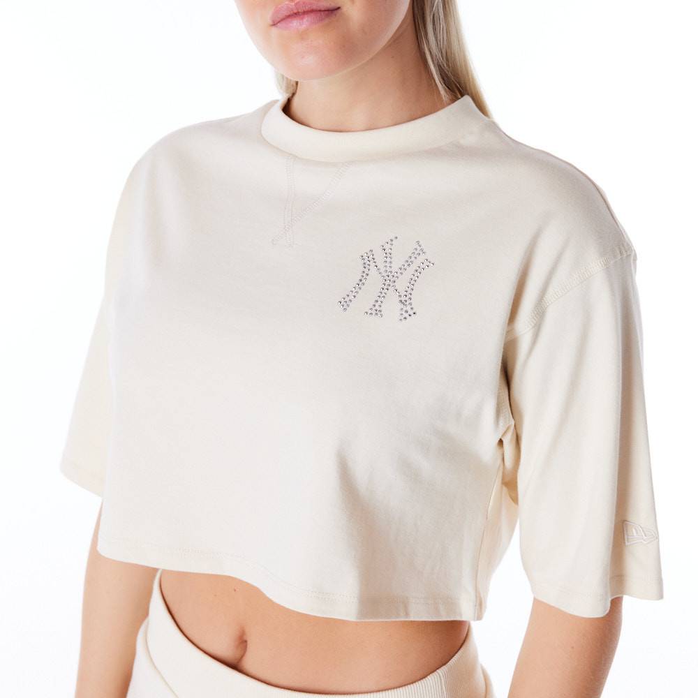 NEW ERA MLB DIAMANTE CROP TEE NEW YORK YANKEES