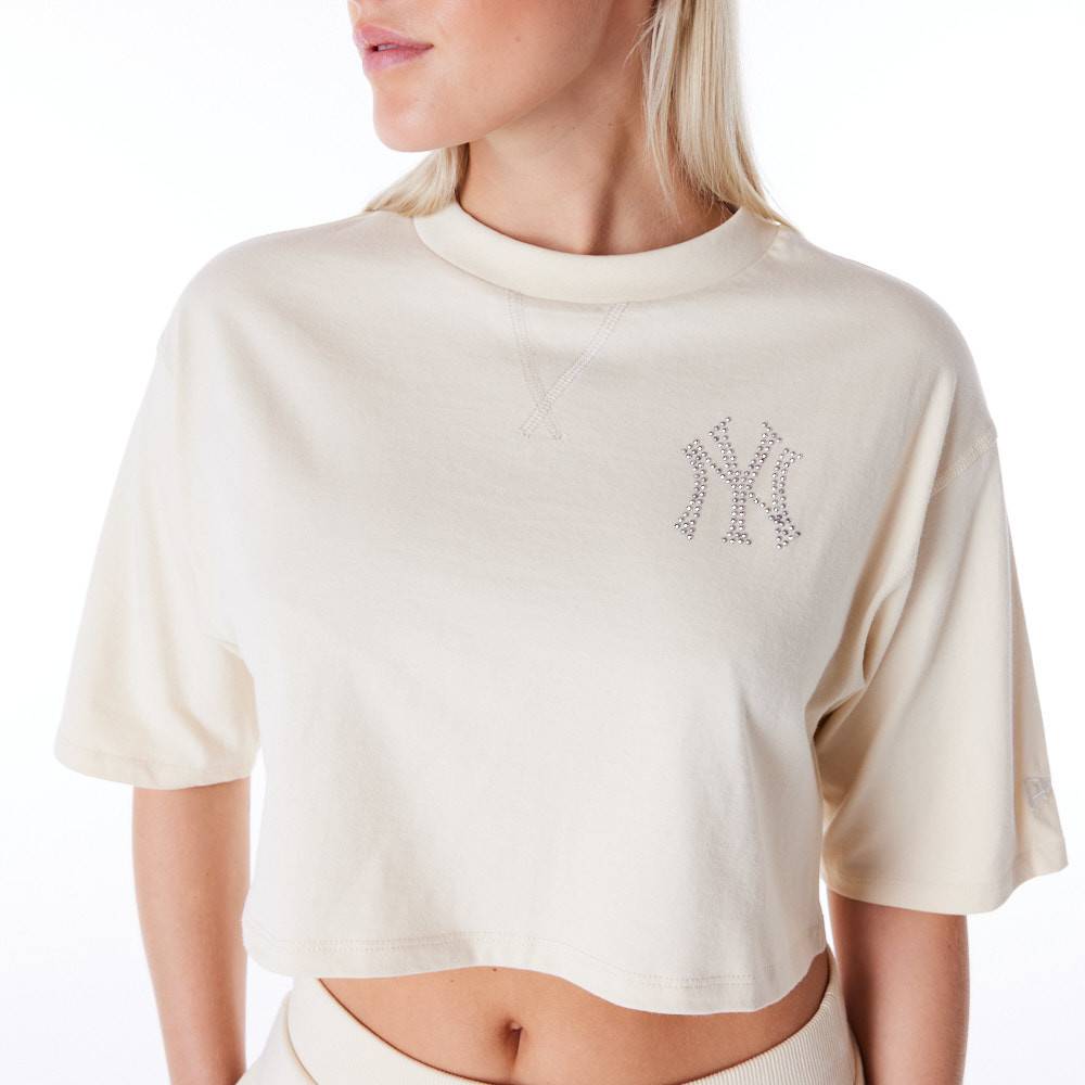 NEW ERA MLB DIAMANTE CROP TEE NEW YORK YANKEES