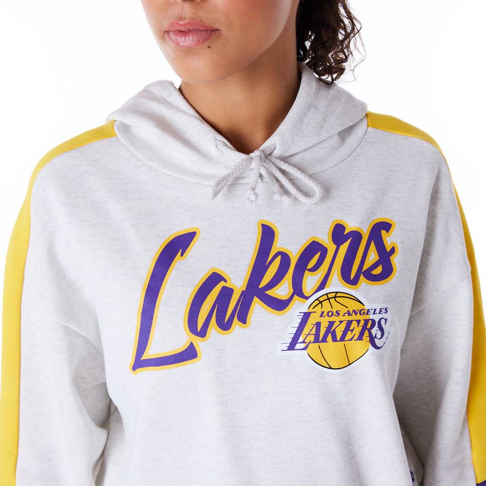 NEW ERA NBA COLOUR BLOCK HOODIE LOS ANGELES LAKERS