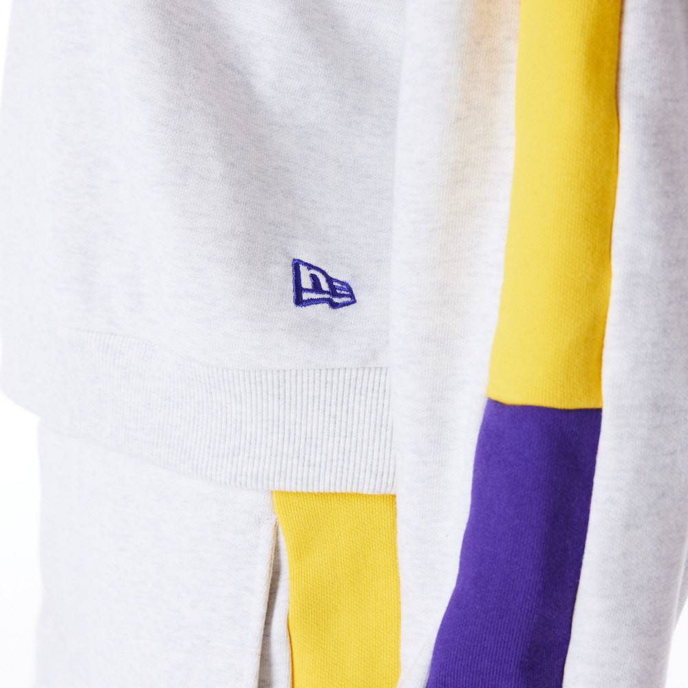 NEW ERA NBA COLOUR BLOCK HOODIE LOS ANGELES LAKERS