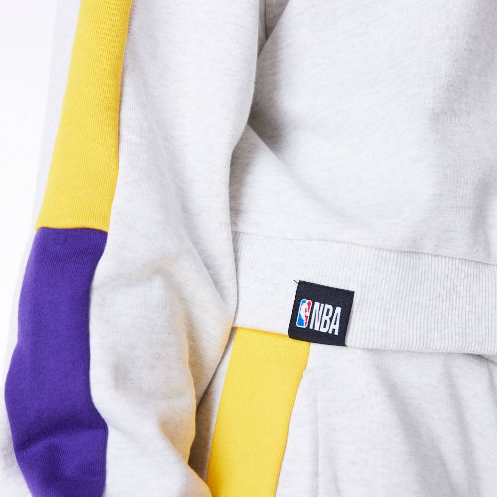 NEW ERA NBA COLOUR BLOCK HOODIE LOS ANGELES LAKERS