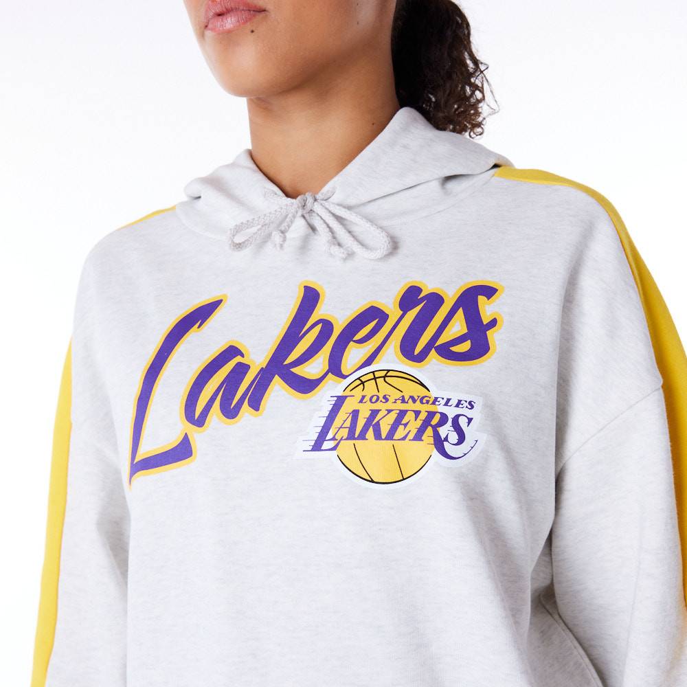 NEW ERA NBA COLOUR BLOCK HOODIE LOS ANGELES LAKERS