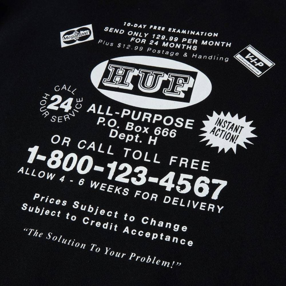 HUF AS SEEN ON TV CREWNECK