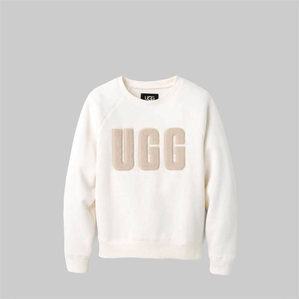 UGG W MADELINE FUZZY LOGO CREWNECK