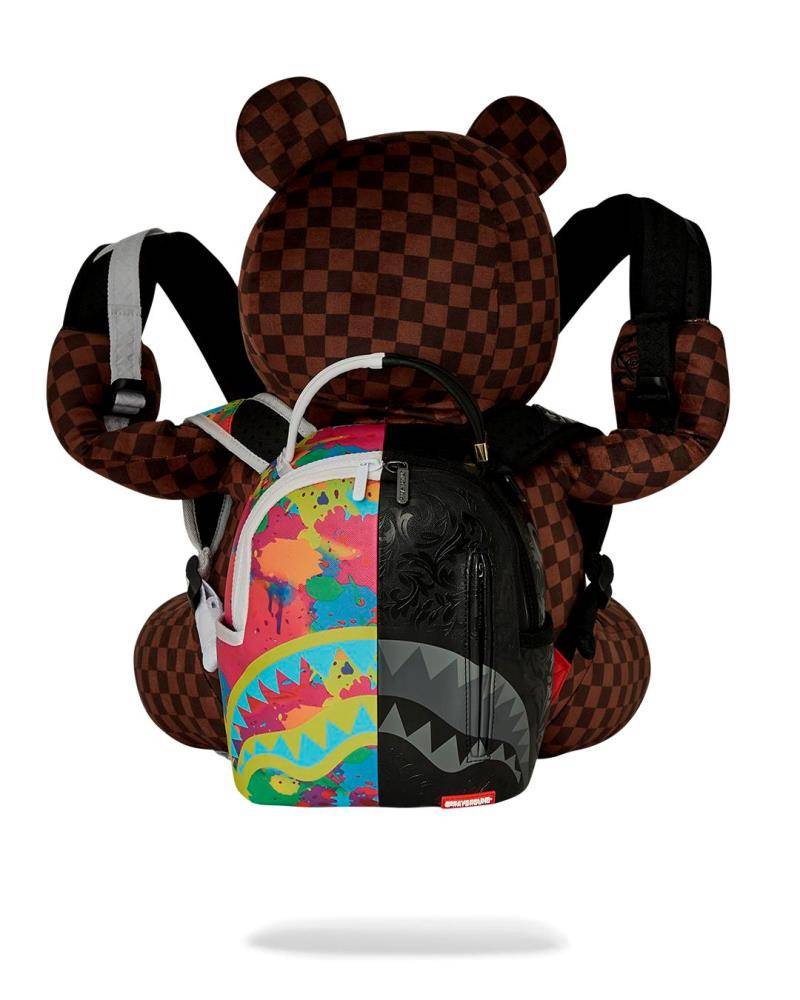 SPRAYGROUND BEAR WEARING BACKPACK PLUSH BACKPACK