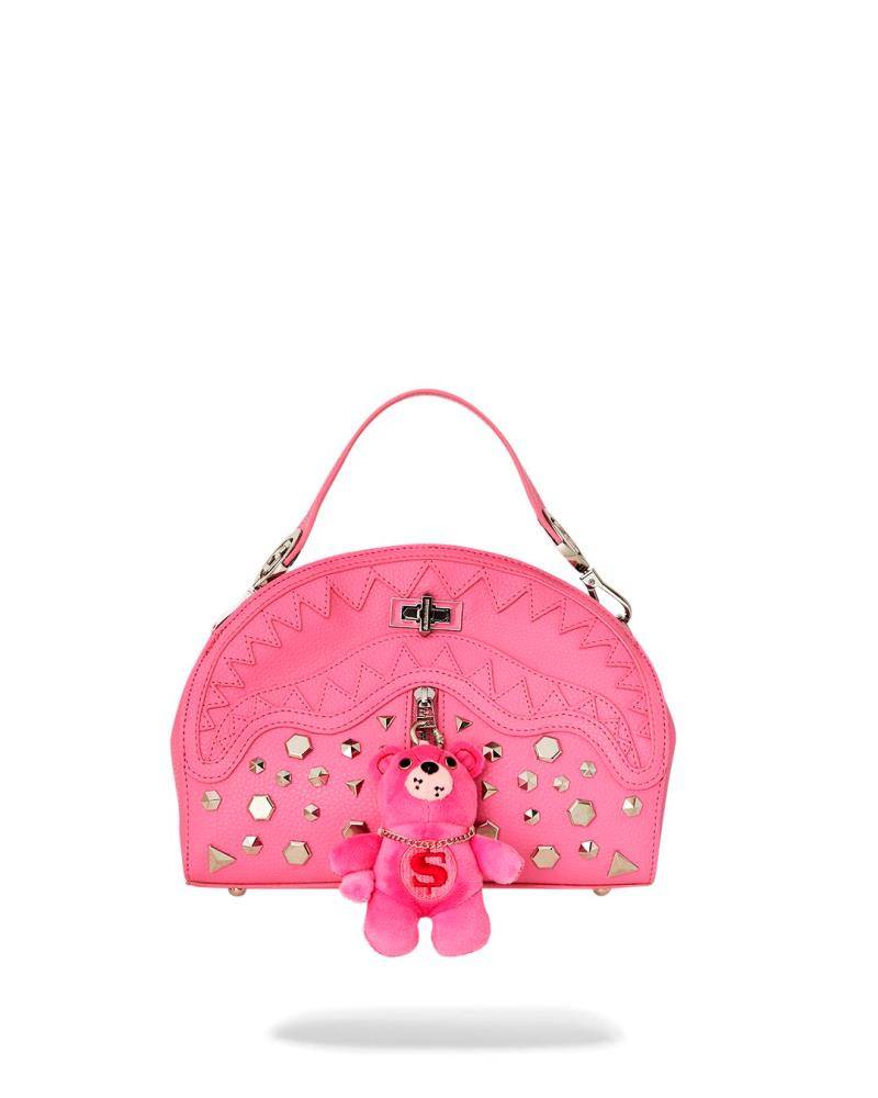 SPRAYGROUND ZIPPER PINK PUNK SHARK HANDBAG