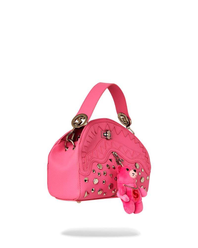 SPRAYGROUND ZIPPER PINK PUNK SHARK HANDBAG