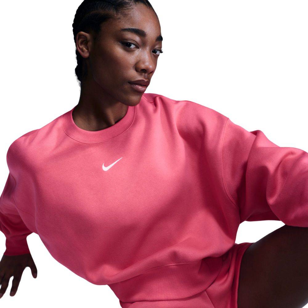 NIKE WOMENS PHOENIX FLEECE OVERSIZE CREW