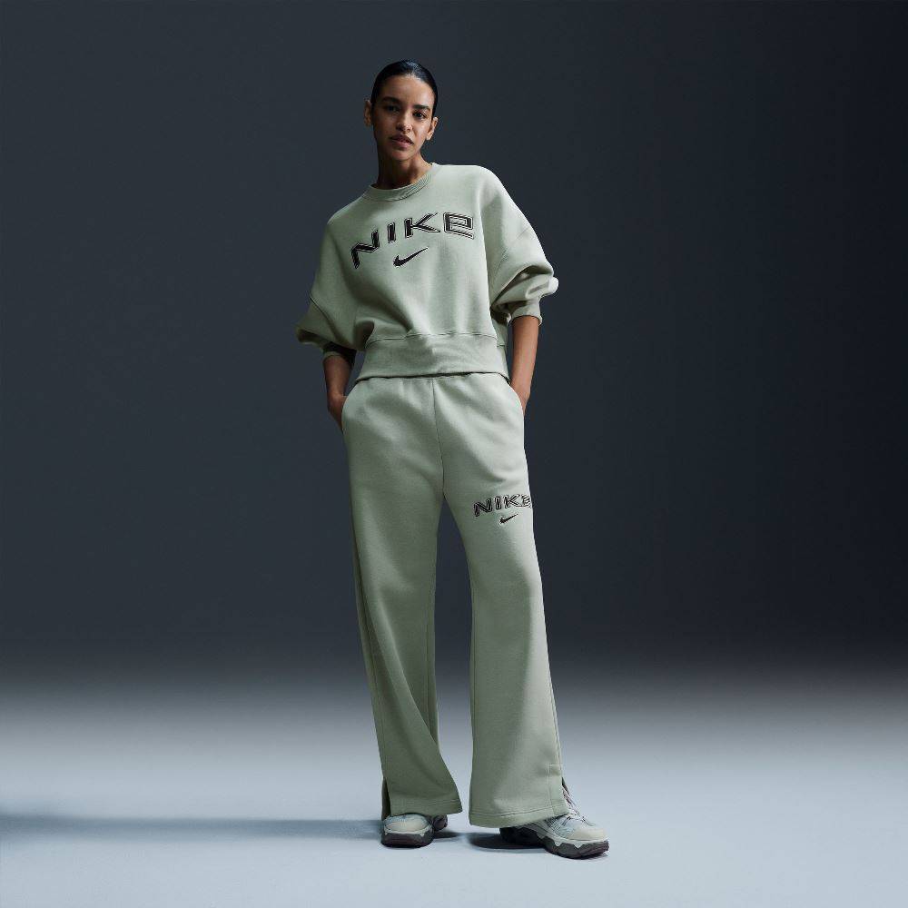 NIKE NSW PHOENEX HIGH-WAISTED WIDE-LEG LOGO PANT