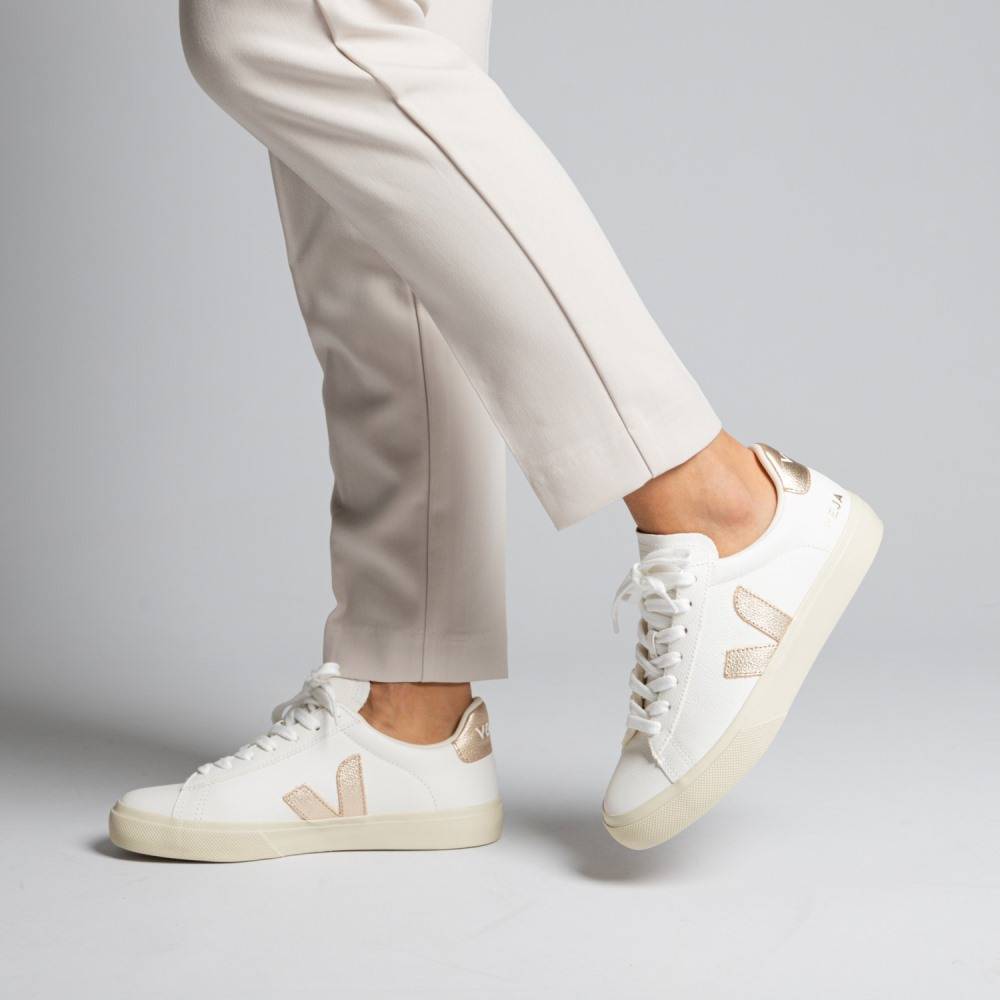 VEJA CAMPO CHROME-FREE LEATHER SNEAKERS