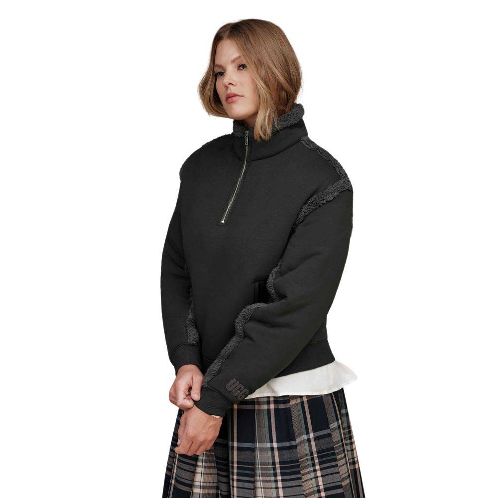 UGG LYDI BONDED FLEECE HALF ZIP
