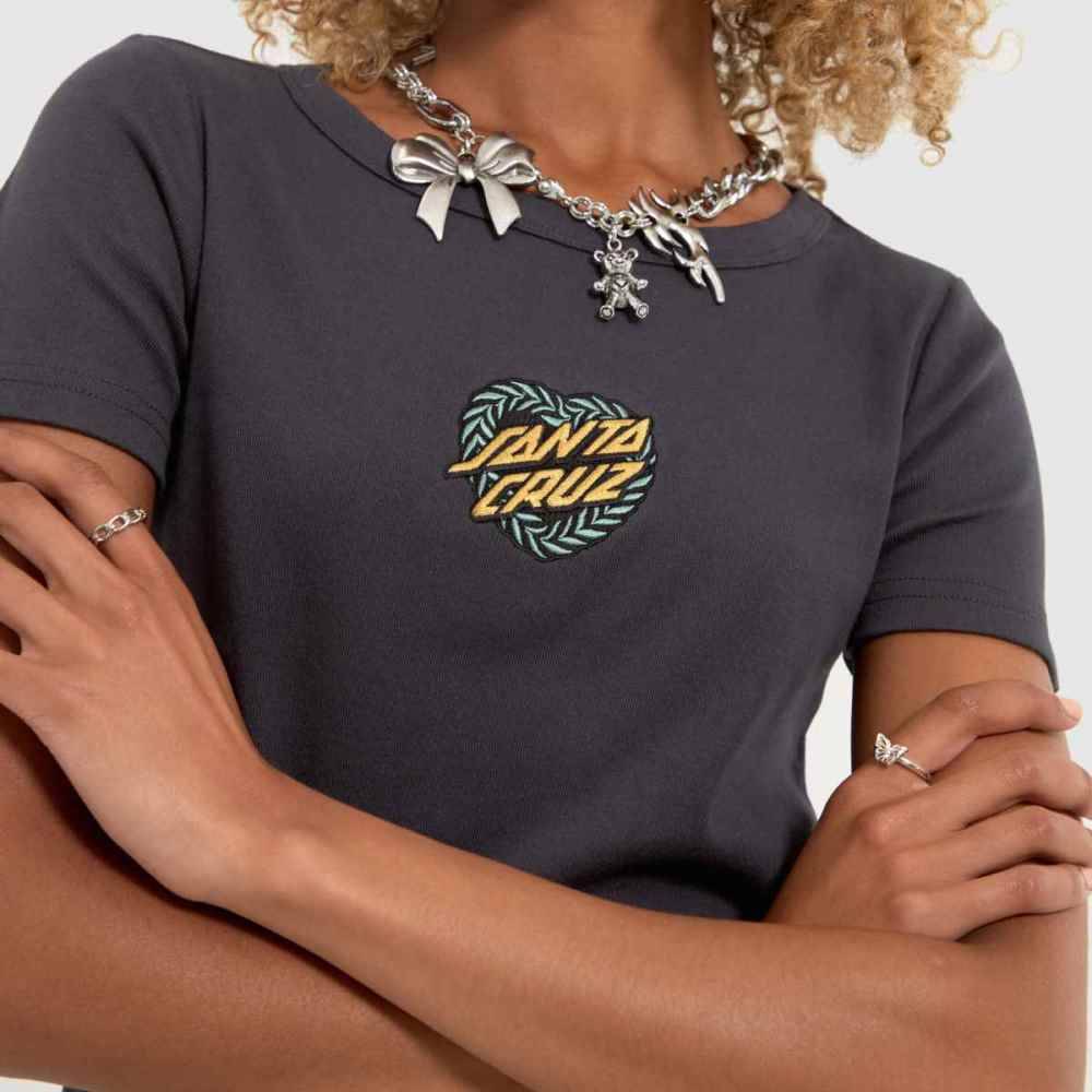 SANTA CRUZ HEART WREATH MINI FRONT T-SHIRT