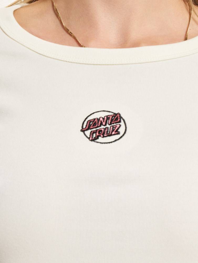 SANTA CRUZ PARTIAL DOT EMB LS T-SHIRT