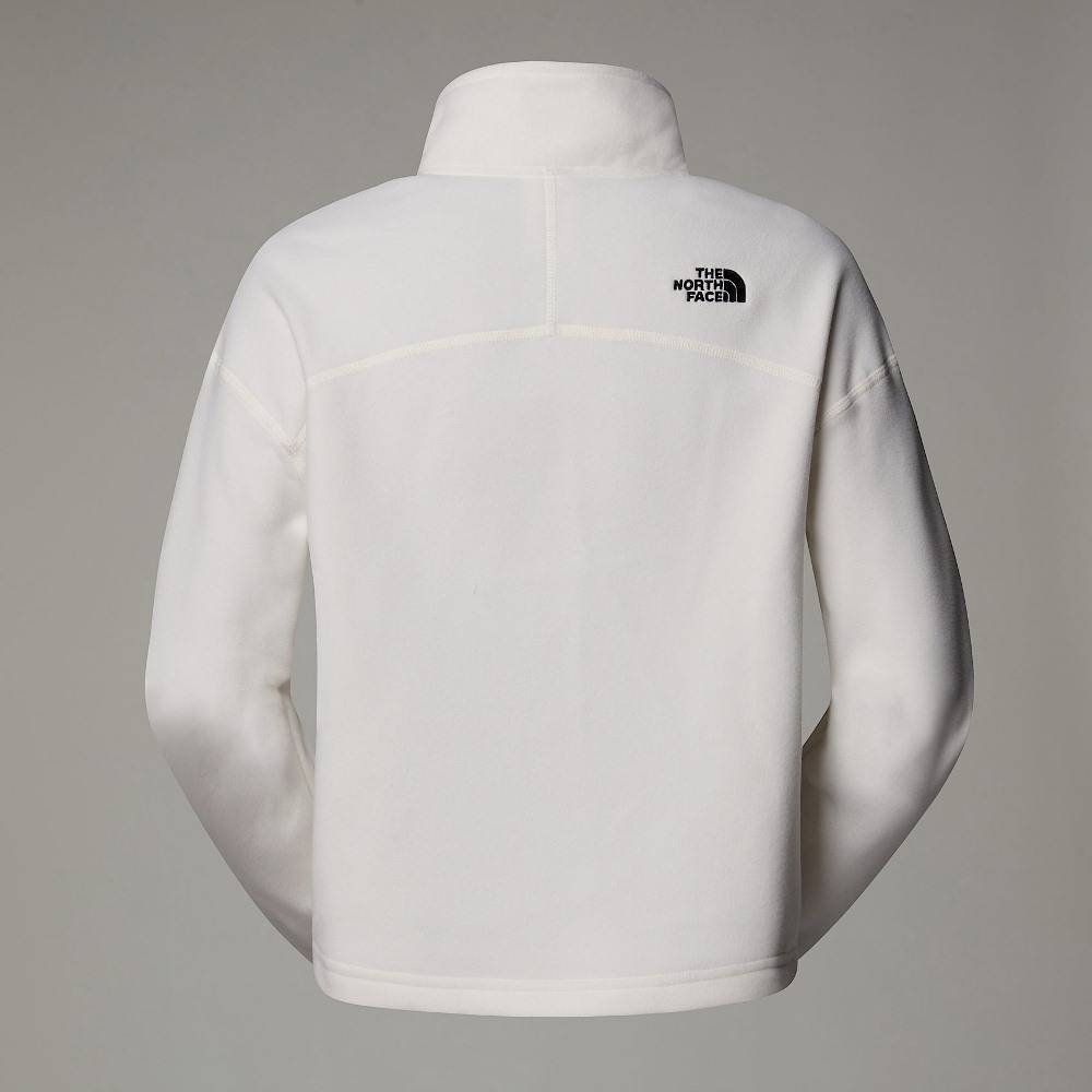 THE NORTH FACE WOMENS 100 GLACIER CROPPED 1/4 ZIP