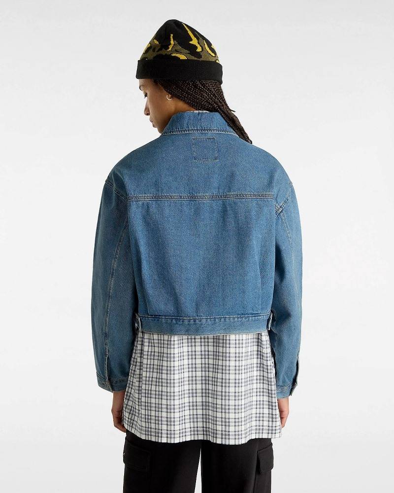 VANS WOMENS RAYNES DENIM CROP JACKET