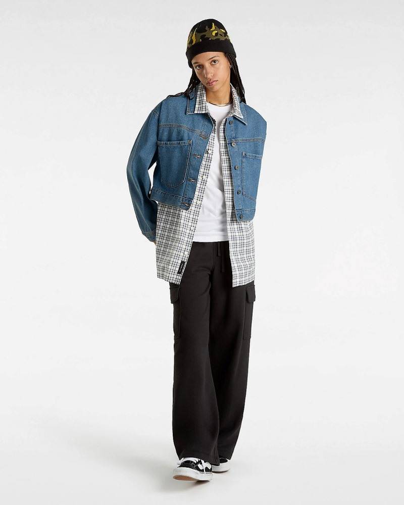 VANS WOMENS RAYNES DENIM CROP JACKET