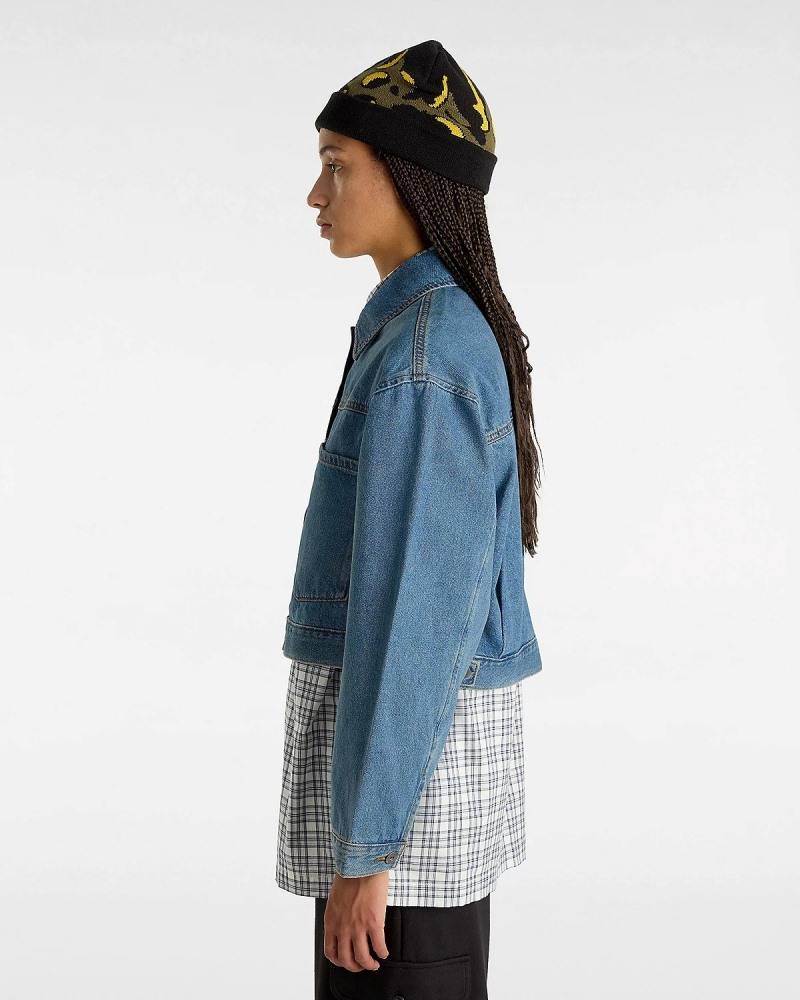 VANS WOMENS RAYNES DENIM CROP JACKET