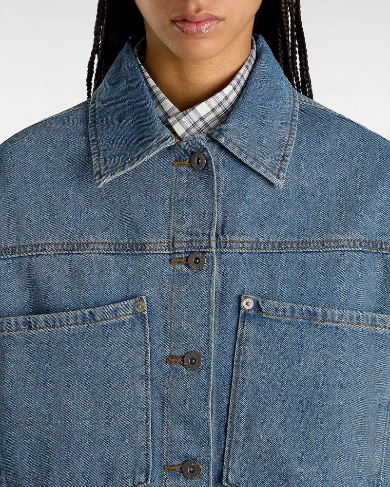 VANS WOMENS RAYNES DENIM CROP JACKET
