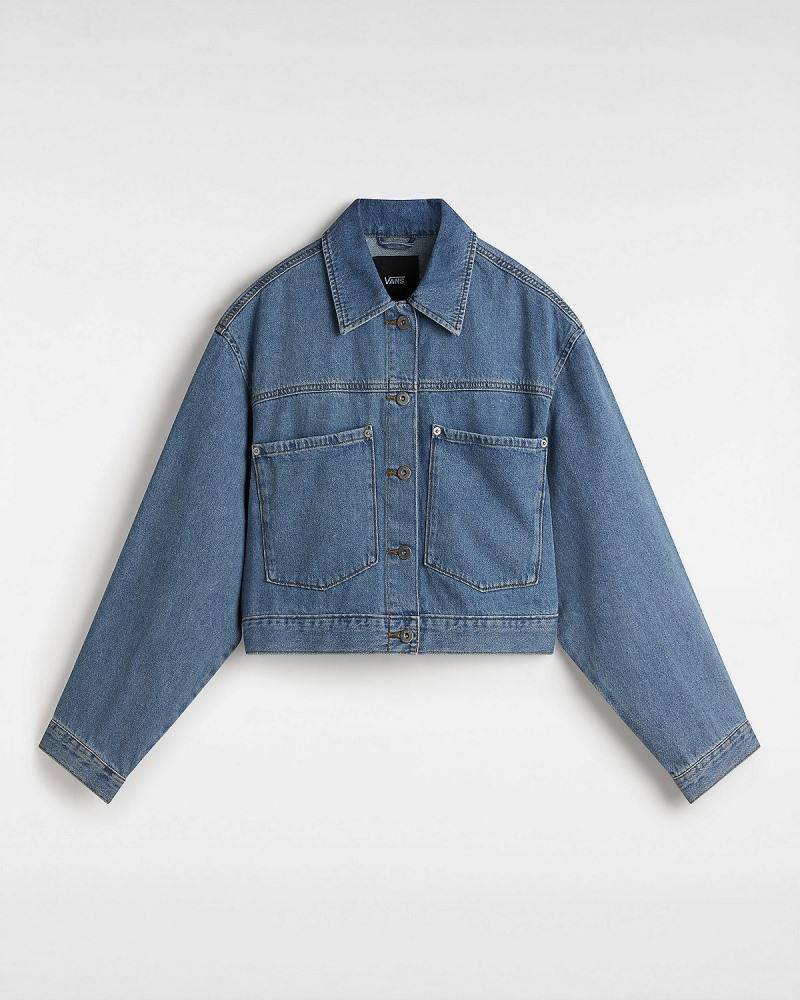 VANS WOMENS RAYNES DENIM CROP JACKET