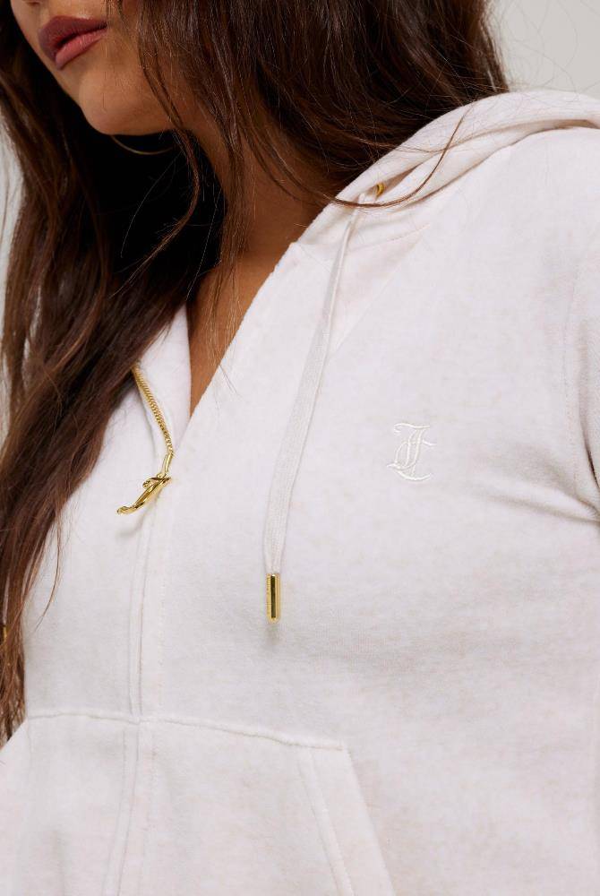 JUICY COUTURE GOLD CLASSIC VELOUR ROBERTSON HOODIE
