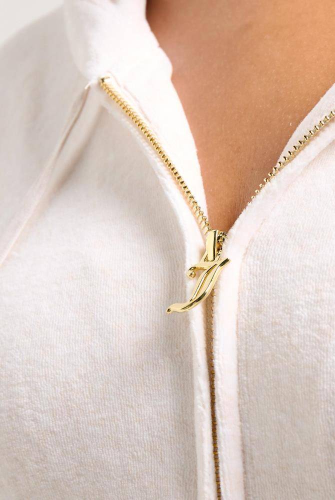 JUICY COUTURE GOLD CLASSIC VELOUR ROBERTSON HOODIE