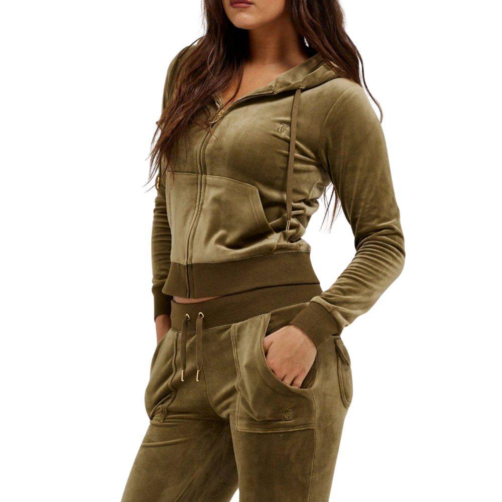 JUICY COUTURE GOLD CLASSIC VELOUR ROBERTSON HOODIE