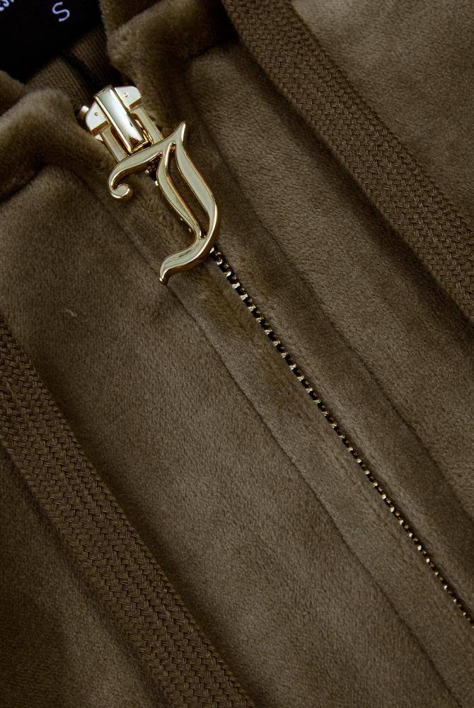 JUICY COUTURE GOLD CLASSIC VELOUR ROBERTSON HOODIE