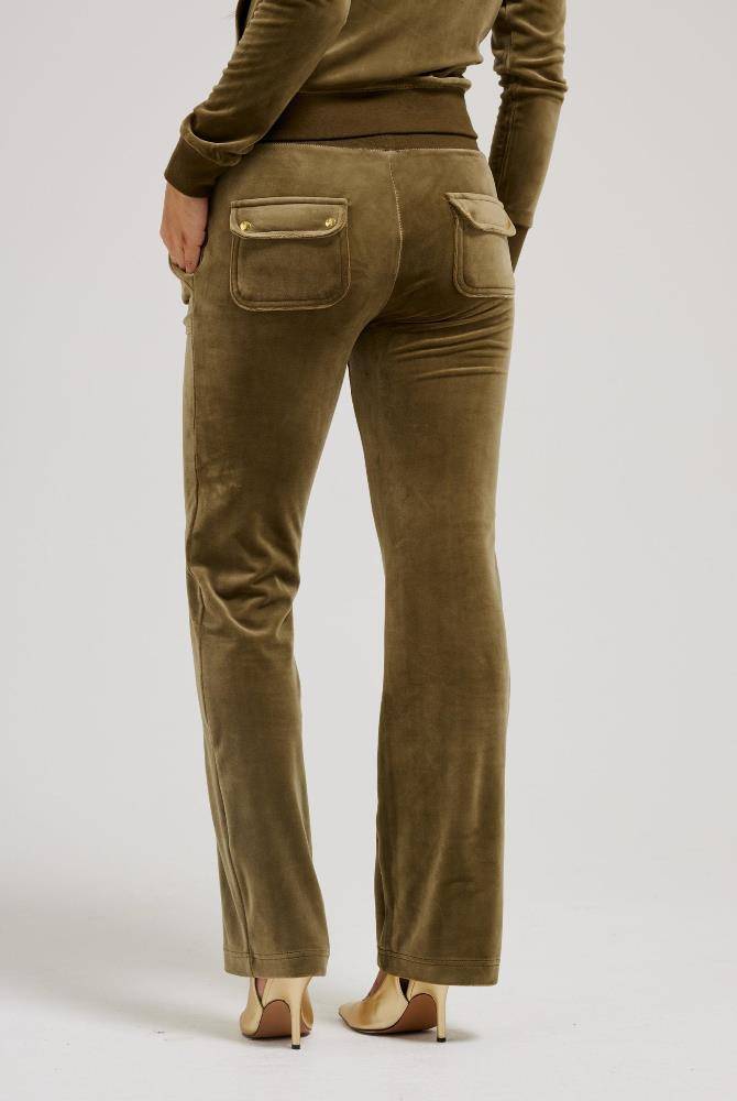 JUICY COUTURE GOLD CLASSIC VELOUR DEL REY POCKETED PANT