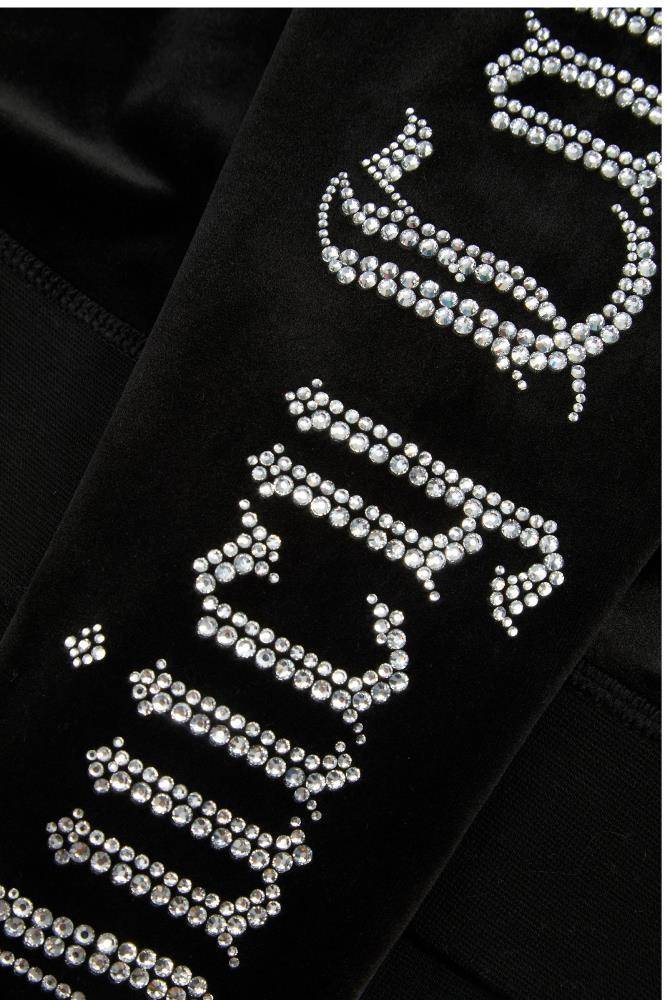 JUICY COUTURE SACRED HEART DIAMANTE CLASSIS VELOUR ROBERTSON HOODIE