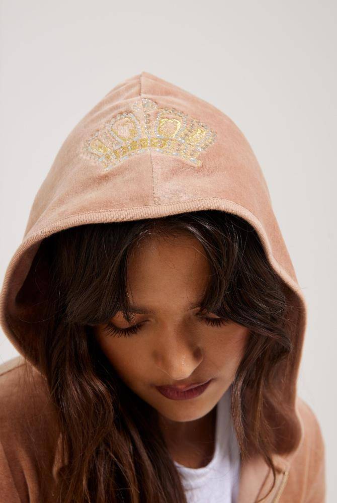 JUICY COUTURE HERITAGE CROWN ROBYN HOODIE