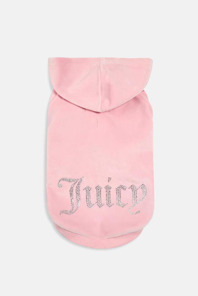 JUICY COUTURE TOTO DIAMANTE LOGO PET HOODIE