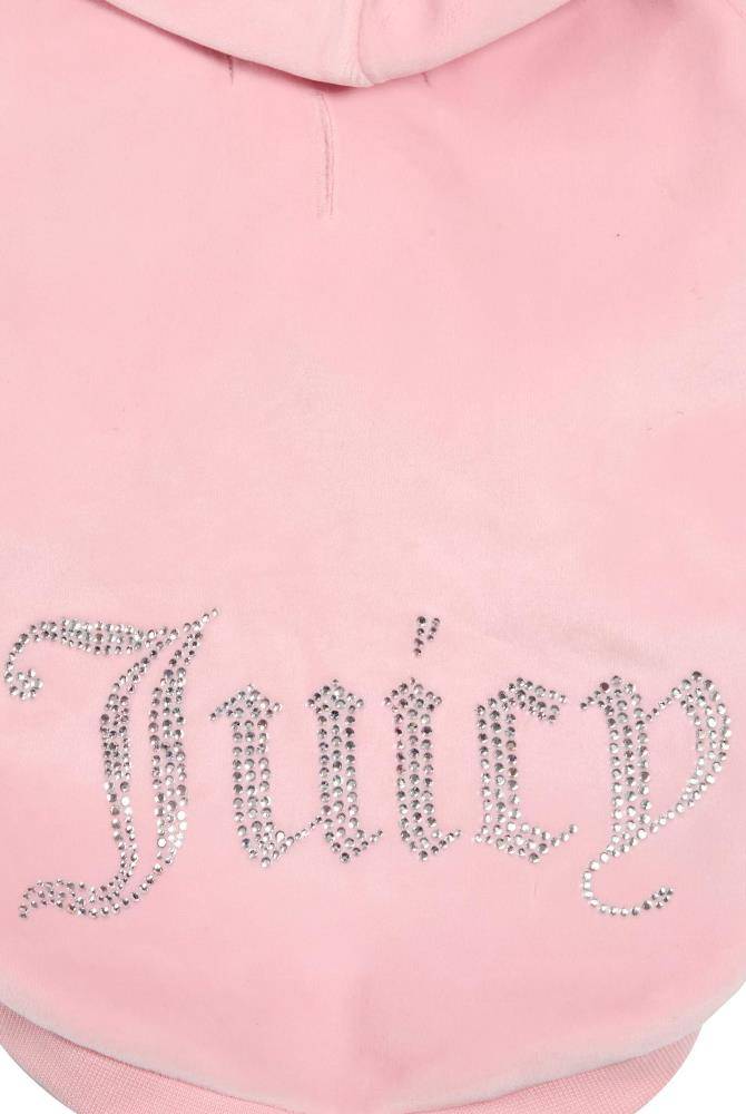 JUICY COUTURE TOTO DIAMANTE LOGO PET HOODIE