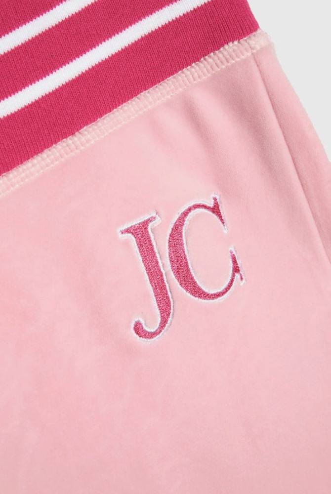 JUICY COUTURE COLLEGIATE KURT RECYCLED VELOUR TRACK PANTS