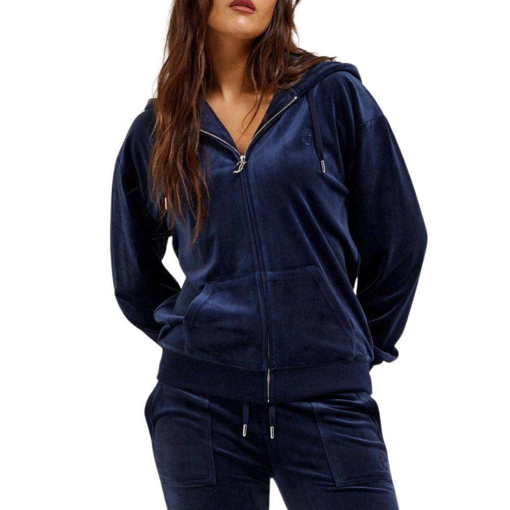 JUICY COUTURE HALAN OVERSIZED ZIP THRU HOODIE