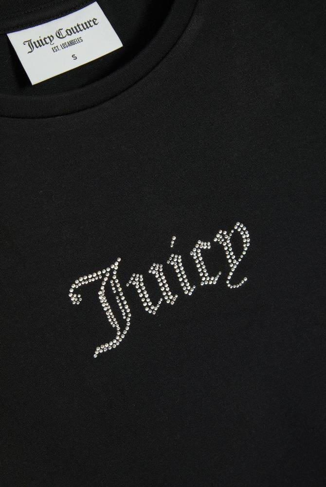 JUICY COUTURE DOT RUCHED SS FIITTED TEE