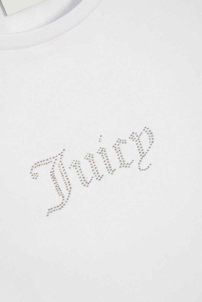 JUICY COUTURE DOT RUCHED SS FIITTED TEE