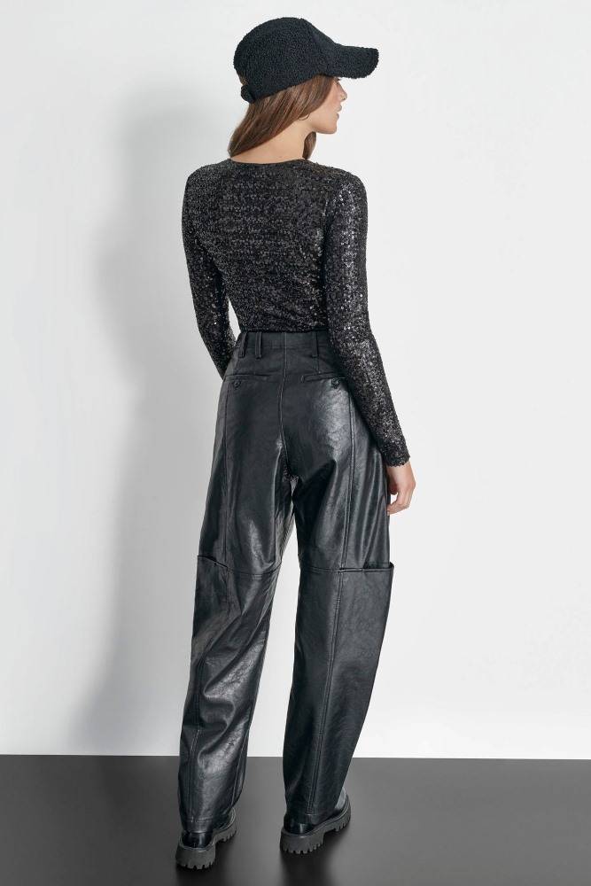 DKNY VEGAN PU PANTS